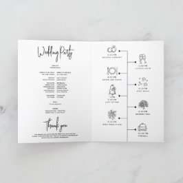 Eenvoudig Elegant Zwart Wit Modern Minimaal Script Programma