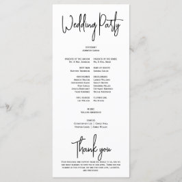 Eenvoudig Elegant Zwart Wit Modern Minimaal Script Programma