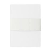 Eenvoudig elegant zwart-witscript uitnodigingen wikkel (Achterkant Voorbeeld)