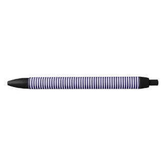 Eenvoudig Elegante Donkerblauwe Streep Schattig Zwarte Inkt Pen