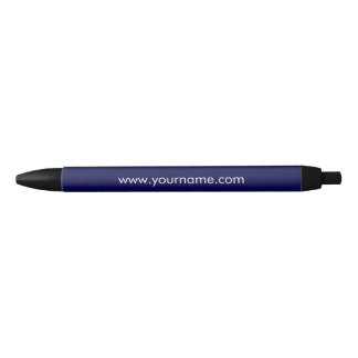 Eenvoudig Elegante Marineblauwe Gepersonaliseerde Zwarte Inkt Pen