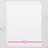 Eenvoudig elegante monogrammen - Roze (Voorkant / Achterkant)