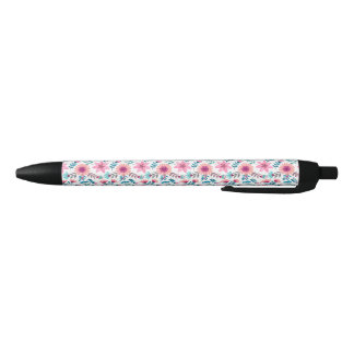Eenvoudig Elegante Wilde Bloem Schattig Zwarte Inkt Pen