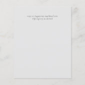 Eenvoudig elegantiemanuscript Moderne Budget Weddi (Achterkant)