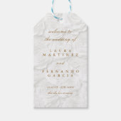Eenvoudig Elege Bruiloftsgeschenk Cadeaulabel (Voorkant)