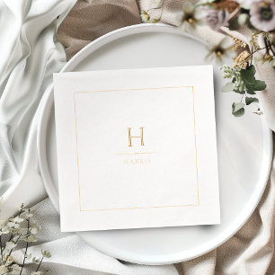 Eenvoudig Elegeant Modern Klasse Luxe Familie Mono Folie Servetten