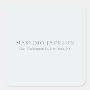 Eenvoudig Elegeant Modern Minimalistisch Pastel Vierkante Sticker