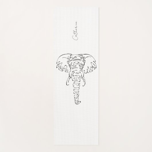 Eenvoudig ellefant design Yoga Mat (Voorkant)