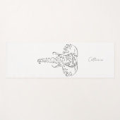 Eenvoudig ellefant design Yoga Mat (Voorkant (horizontaal))