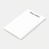 Eenvoudig eminine Girly Modern Chic Black script Post-it® Notes (Schuin)