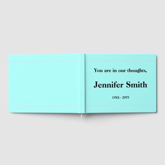 Eenvoudig en conservatief cursief gastenboek (Volledig)