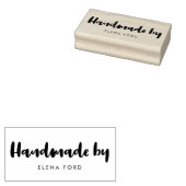 Eenvoudig en eenvoudig modern script verwerkt door 	rubberstempel (Gestempeld)