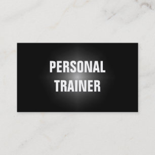 Eenvoudig en eenvoudig persoonlijk trainingsprogra visitekaartje