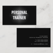 Eenvoudig en eenvoudig persoonlijk trainingsprogra visitekaartje (Voorkant / Achterkant)