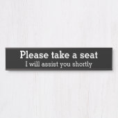 Eenvoudig en eenvoudig: "Plaats alstublieft plaats Deurbordje (Voorkant)