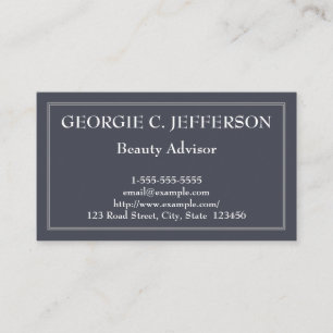 Eenvoudig en eenvoudig Visitekaartje voor schitter