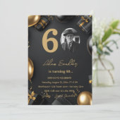 Eenvoudig en elegant 60ste verjaardagsfeest 1 kaart (Staand voorkant)