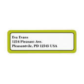 Eenvoudig en elegant etiket (Voorkant)