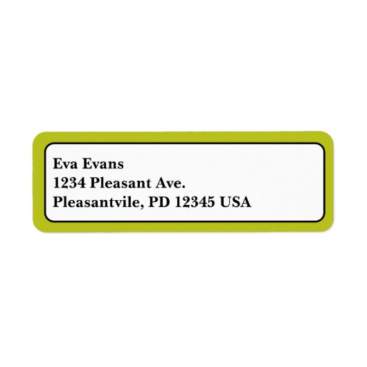 Eenvoudig en elegant etiket (Voorkant)