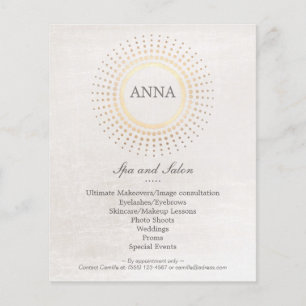 Eenvoudig en elegant Hair Salon en Spa Flyer