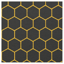 Eenvoudig en elegant honingraatpatroon zwart geel