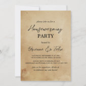 Eenvoudig en Elegant Huis Warming Party Kaart (Voorkant)