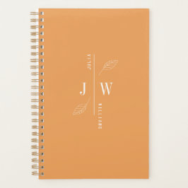 Eenvoudig en elegant Indische Geel Monogram Planner