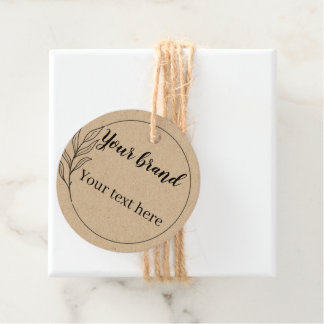 Eenvoudig en elegant logo hang label