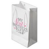 Eenvoudig en elegant mijn eerste Moederdag | Gift Klein Cadeauzakje (Voorkant Gekanteld)