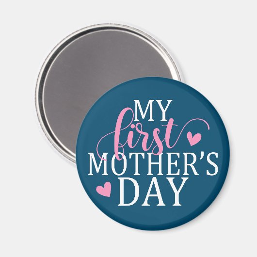 Eenvoudig en elegant mijn eerste Moederdag | Magne Magneet (Voorkant / Achterkant)