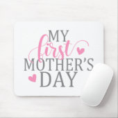 Eenvoudig en elegant mijn eerste Moederdag | Mouse Muismat (Met muis)