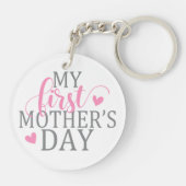 Eenvoudig en elegant mijn eerste Moederdag | Sleut Sleutelhanger (Achterkant)