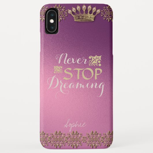 Eenvoudig en elegant roos en gouddeklaag  Case-Mate iPhone case (Achterkant)