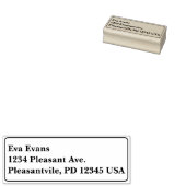 Eenvoudig en elegant 	rubberstempel (Gestempeld)