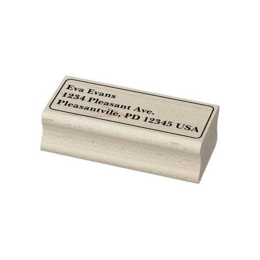 Eenvoudig en elegant 	rubberstempel (Stempel)