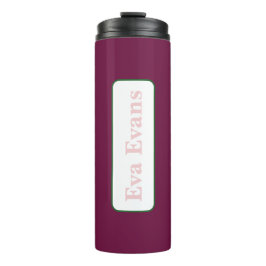 Eenvoudig en elegant thermosbeker