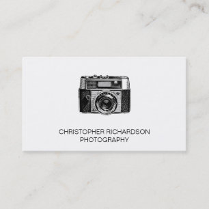 Eenvoudig en elegant Visitekaartje voor fotografie