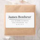 Eenvoudig en geavanceerd retouradres etiket (Insitu)