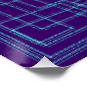 Eenvoudig en geometrisch blauw ontwerp perfect poster (Hoek)