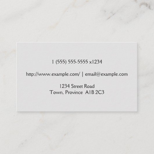 Eenvoudig en gewoon Visitekaartje voor reumatoloog (Achterkant)