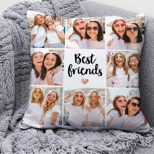 Eenvoudig en grafisch Best Friends Heart Photo C Kussen