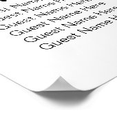 Eenvoudig en grafisch huwelijk (verstrooid) | Zits Poster (Hoek)