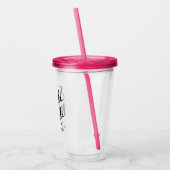 Eenvoudig en klaar om scheidingspartnerschap te co acryl drinkbeker (Links)