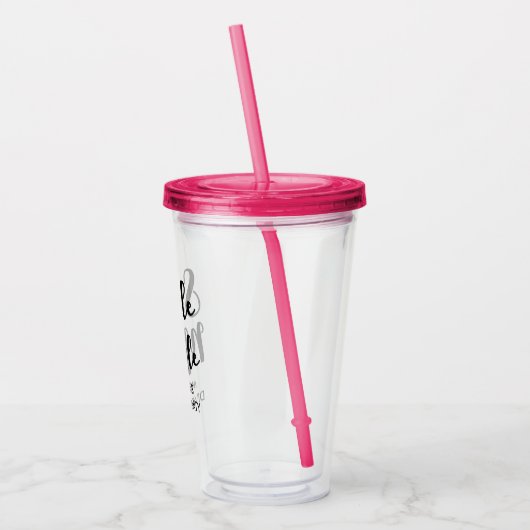 Eenvoudig en klaar om scheidingspartnerschap te co acryl drinkbeker (Links)