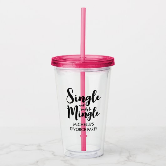 Eenvoudig en klaar om scheidingspartnerschap te co acryl drinkbeker (Voorkant)