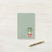 Eenvoudig en minimaal wintergroen post-it® notes (Op bureau)