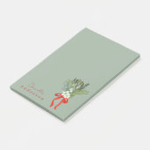 Eenvoudig en minimaal wintergroen post-it® notes (Schuin)