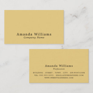 Eenvoudig en minimalistisch visitekaartje