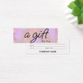 Eenvoudig en modern bedrijfscadeaubon mini visitekaartjes (Bureau)