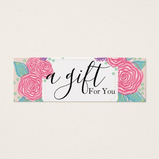 Eenvoudig en modern bedrijfscadeaubon mini visitekaartjes (Voorkant)